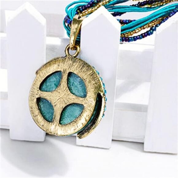 Bohemian Collar Necklace for Women Retro Vintage Statement Pendant - Picture 3 of 6